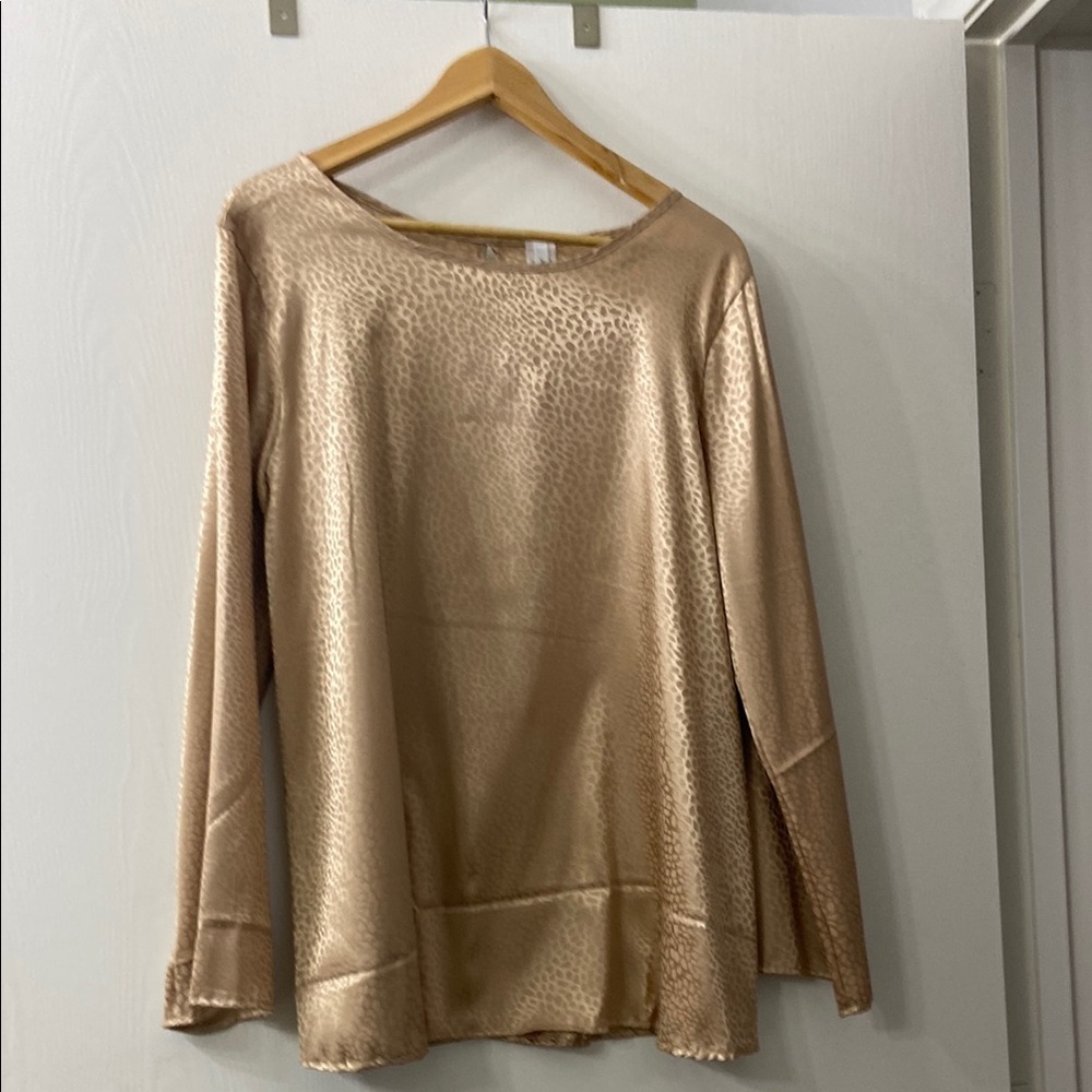 Elegant Gold Women's Top